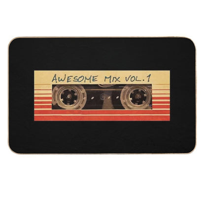 Awesome Mix Vol.1 (retro Cassette)  Rapid-Drying Bath Mat