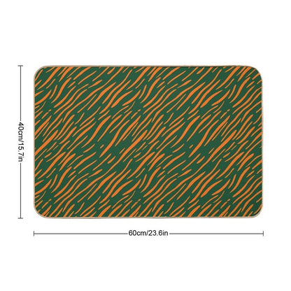 Wavy Stripes - Wavy Stripe Pattern  Eco-Friendly Bath Mat