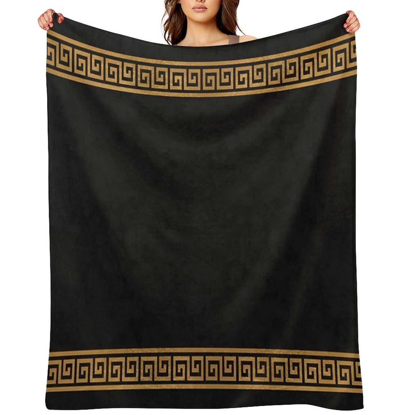 Great Greek Pattern Sustainable Throw Blanket