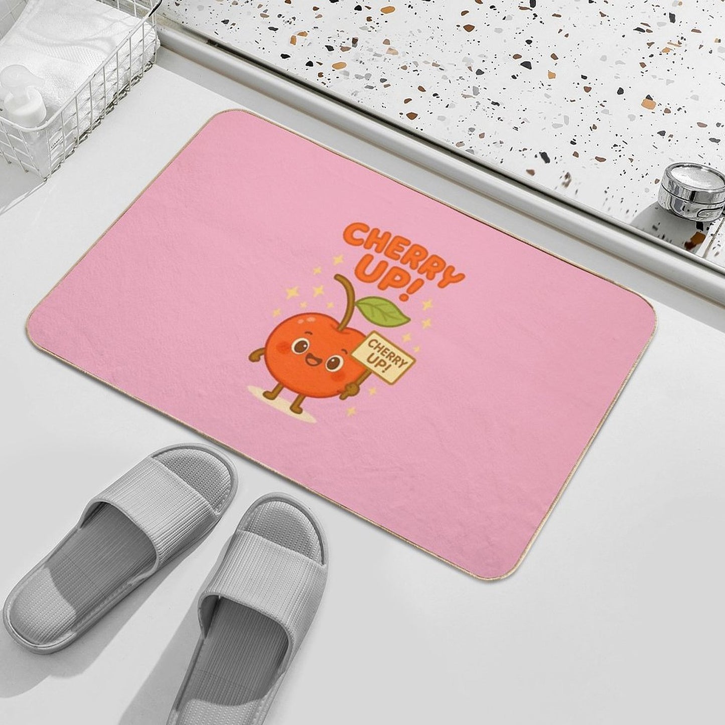 Cherry Up  Absorbent Bath Mat