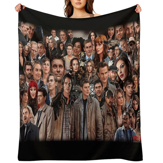 Ultimate Supernatural Collage Premium Throw Blanket
