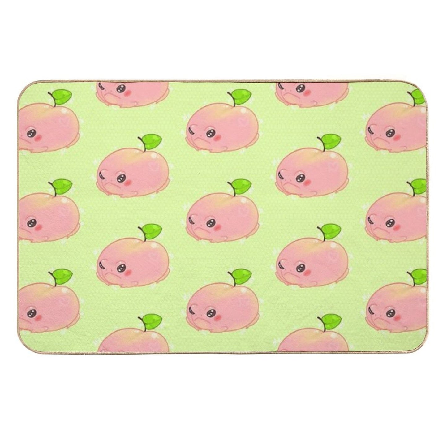 Peach Frog  Easy To Clean Bath Mat