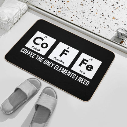 Chemistry Periodic Table Chemistry Coffee Elements Gift  Stain-Proof Bath Mat