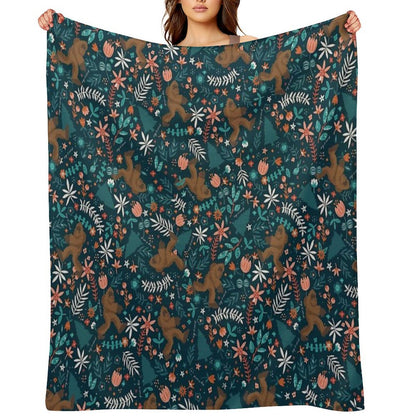 Bigfoot Keep It Weird Wrinkle-free Throw Blanket