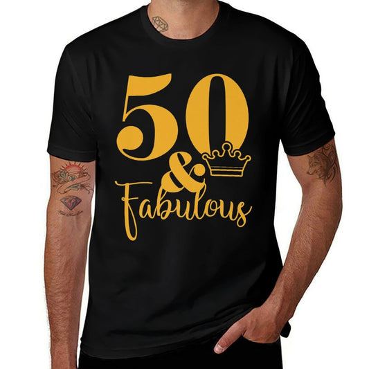 50 And Fabulous 50th Birthday Party Crown Premium  Quick-drying T-Shirt
