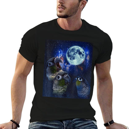 Conures Howling at The Moon  Graphic-printed T-Shirt