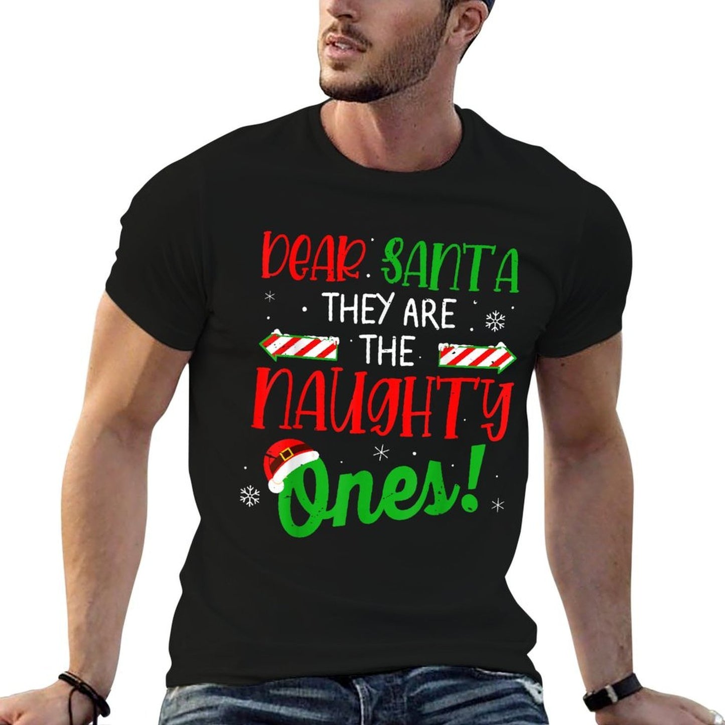 Dear Santa They Naughty Ones for Men Women Kids Christmas  Vintage-inspired T-Shirt