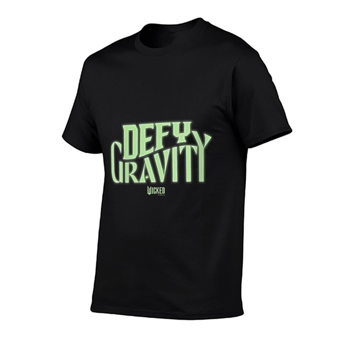 Womens Wicked Defy Gravity V-Neck  Rolled Sleeves T-Shirt