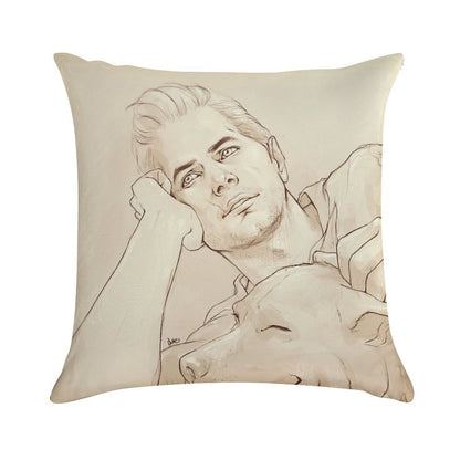 Looking at Her (dreamy!Cullen) Soft Bedroom Essential Throw Pillow