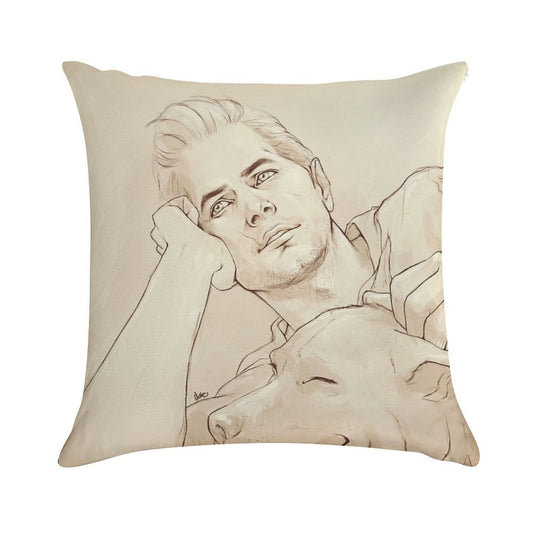 Looking at Her (dreamy!Cullen) Soft Bedroom Essential Throw Pillow
