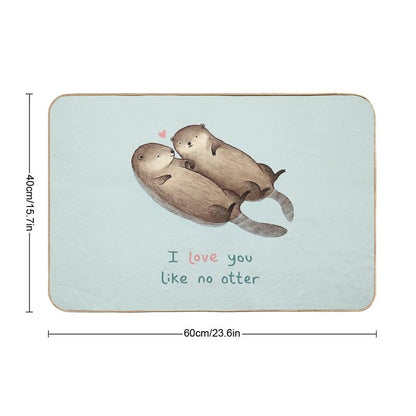 I Love You Like No Otter  Long-Lasting Bath Mat