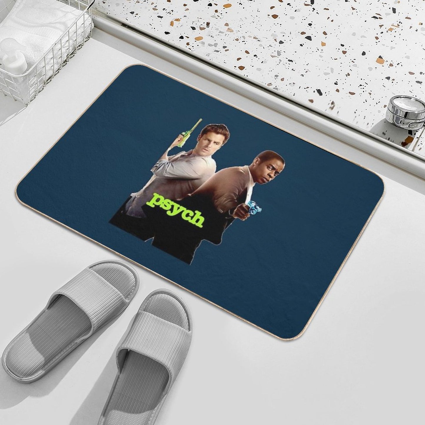 Psych Design  Slip-Resistant Bath Mat
