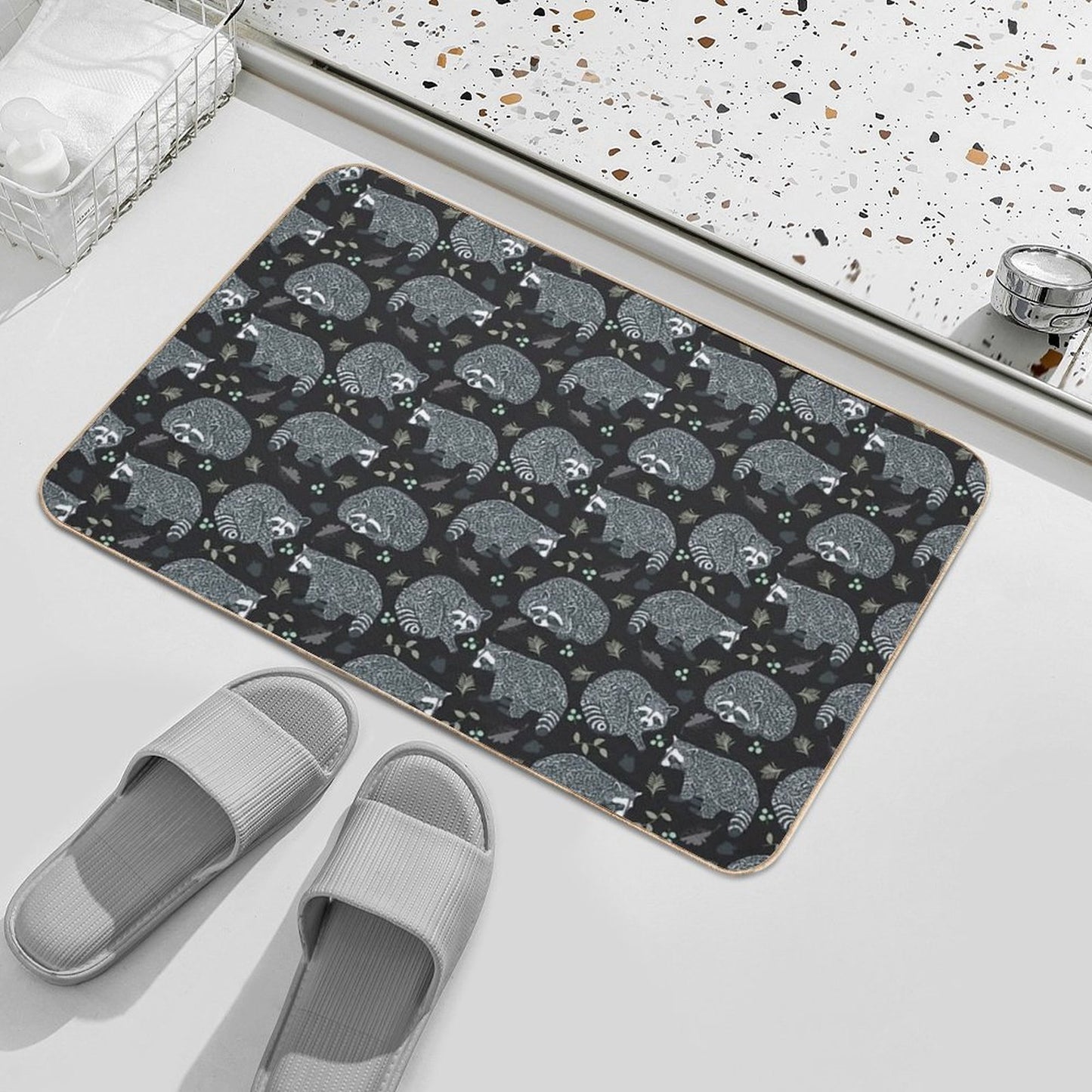 Raccoons!  Pet-Safe Bath Mat
