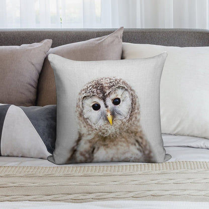 Baby Owl - Colorful Soft Ultra-Soft Texture Throw Pillow