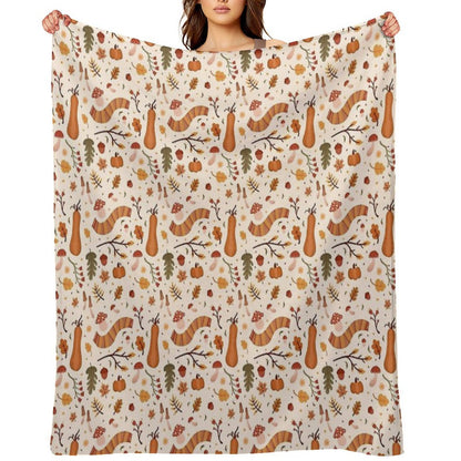 Warm Autumn Velvety-soft Throw Blanket