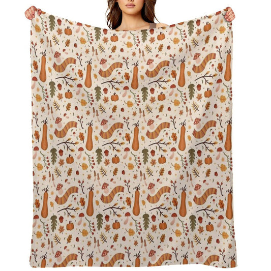Warm Autumn Velvety-soft Throw Blanket