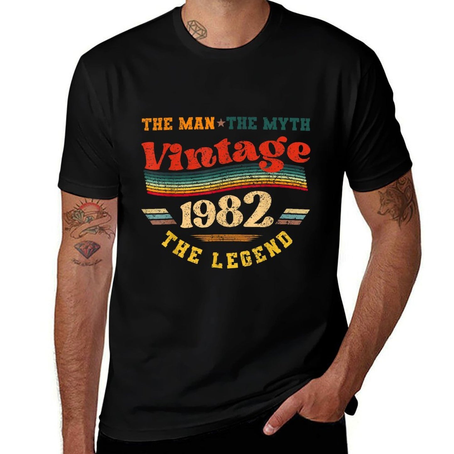 Vintage 40th Birthday 1982 The Man Myth Legend  Classic T-Shirt