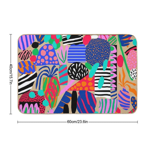 Space Garden  Slip-Resistant Bath Mat
