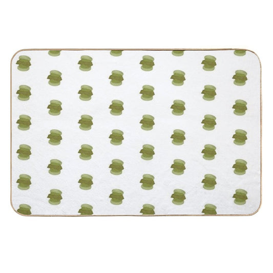 Matcha Kitkat Fatcaron  Easy Maintenance Bath Mat