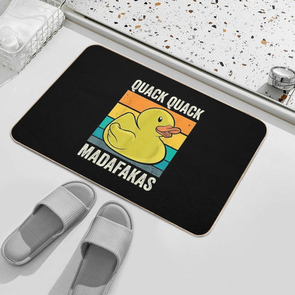 Quack Quack Madafakas Ducks Duck Duck Rubber Duck  Easy Maintenance Bath Mat