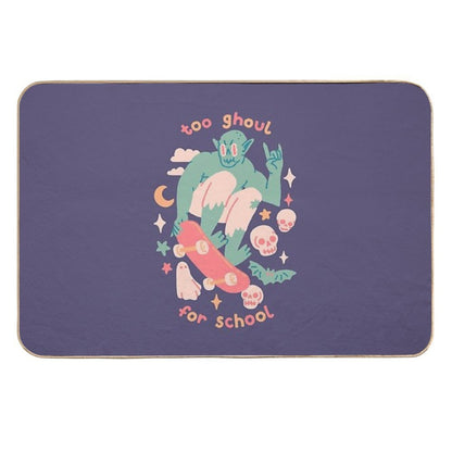 TOO GHOUL FOR SCHOOL  Dirt-Trapping Bath Mat
