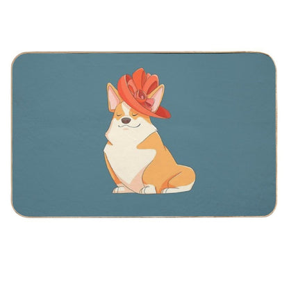 Queen Corgi  Repositionable Bath Mat