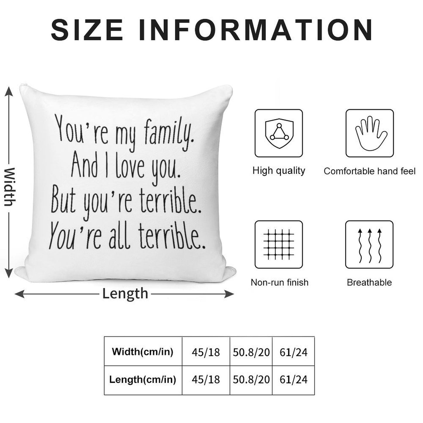 Terrible Soft Luxury Feel Throw Pillow