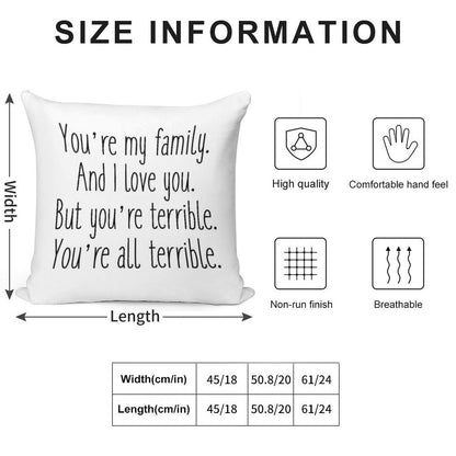 Terrible Soft Luxury Feel Throw Pillow