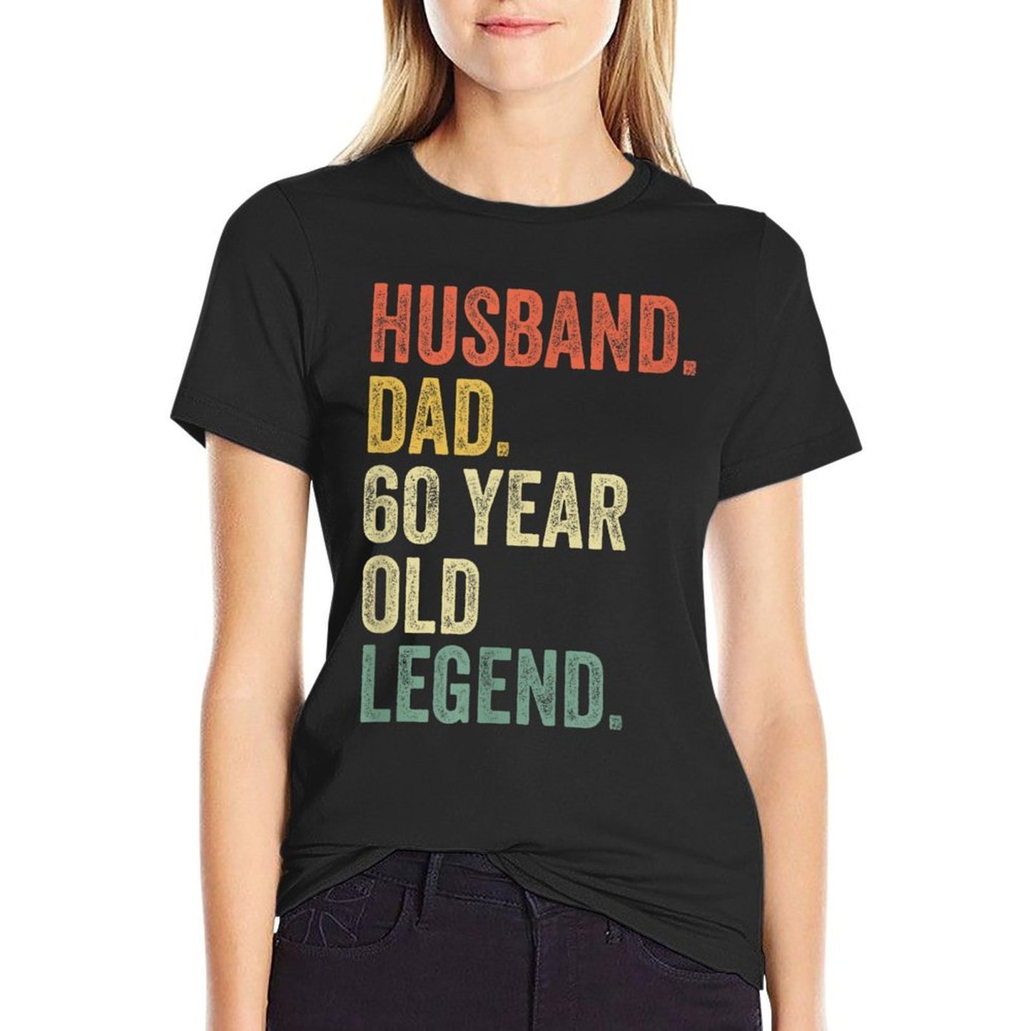 Funny 60th Birthdays For Men Gifts Vintage Dad 1960  Moisture-wicking T-Shirt