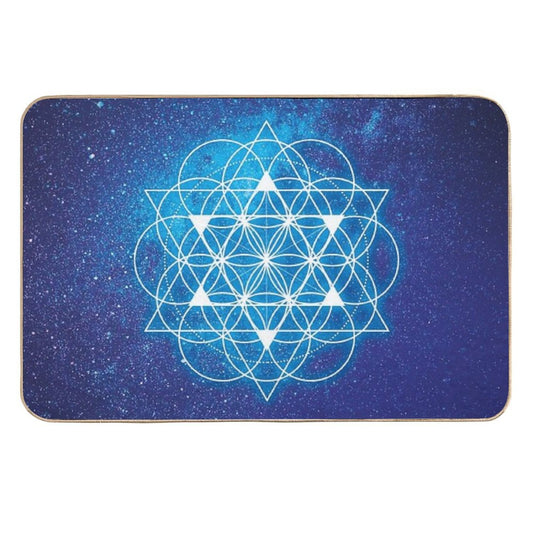 Sacred Geometry  Dirt-Trapping Bath Mat