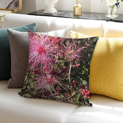 Desert Bush in Bloom Soft Ultra-Soft Texture Throw Pillow