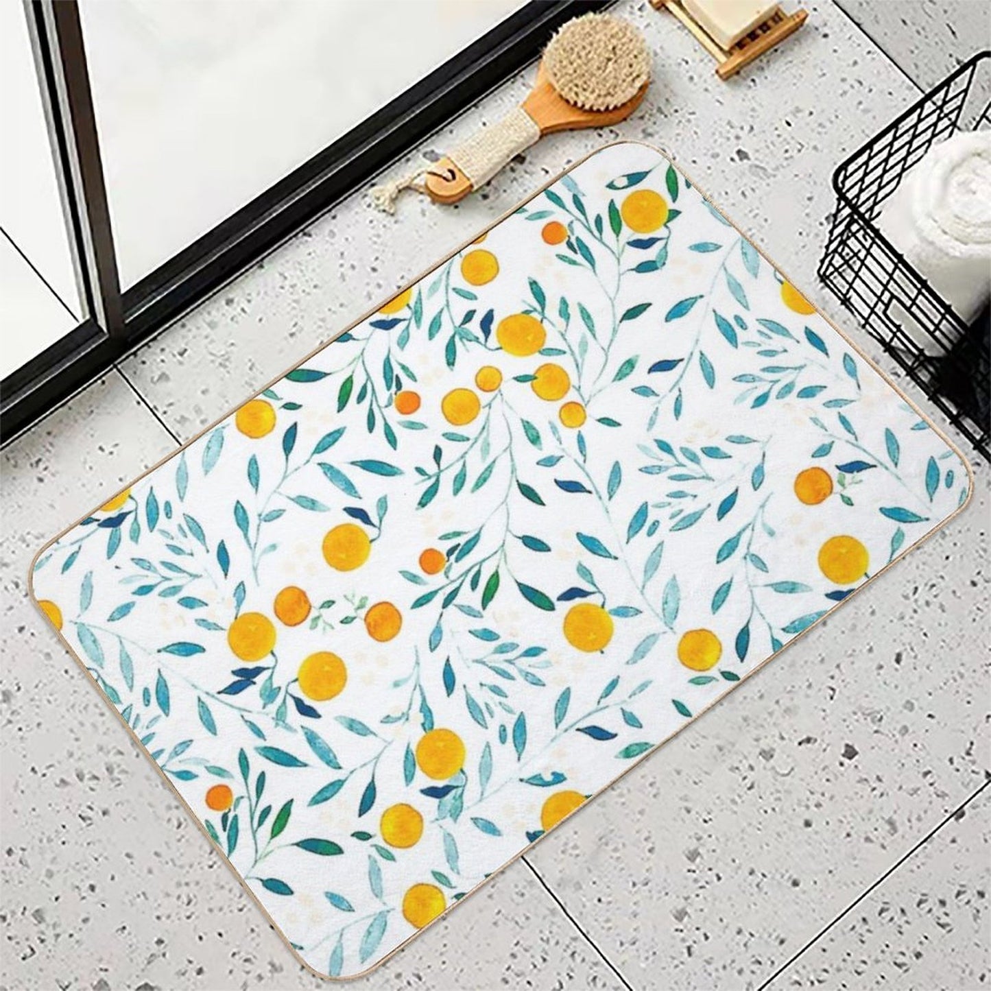 Orange Tree  Pet-Safe Bath Mat
