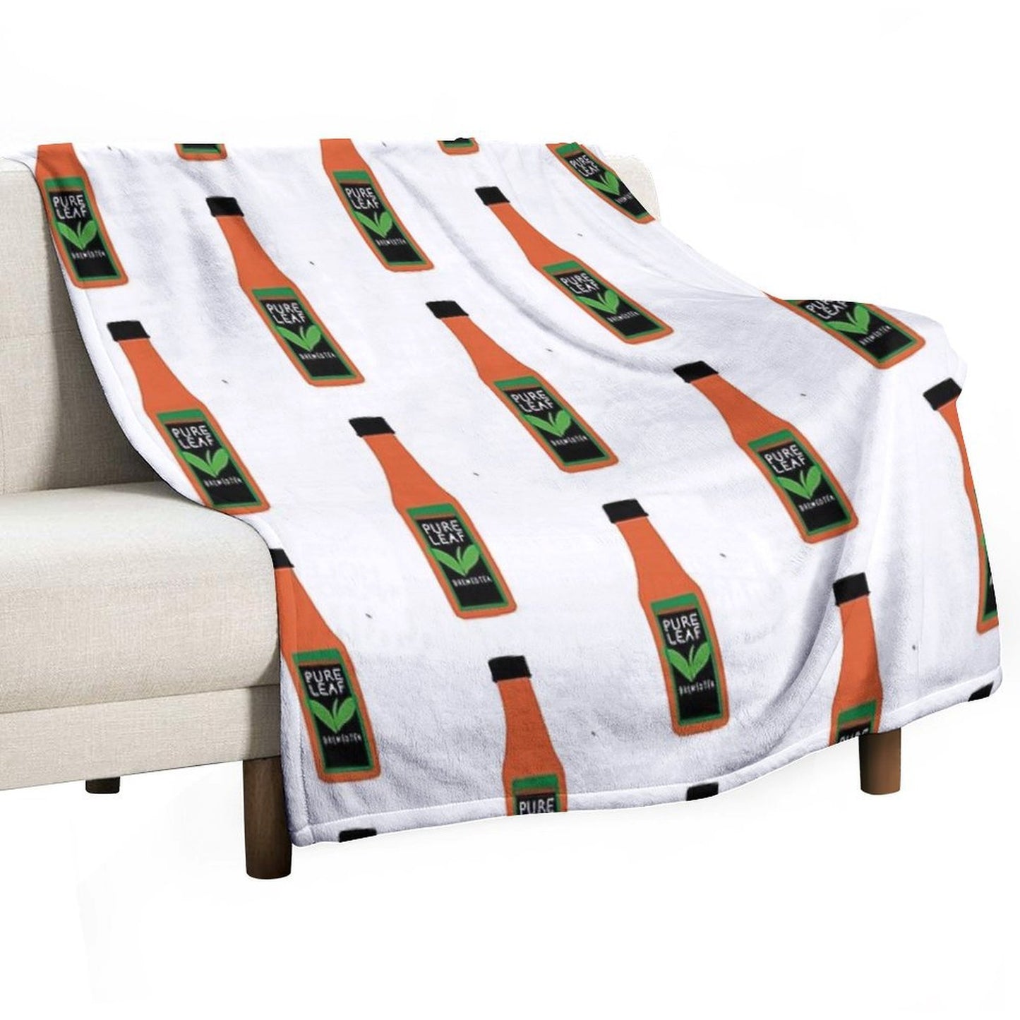 Pure Leaf Tea Plush Throw Blanket