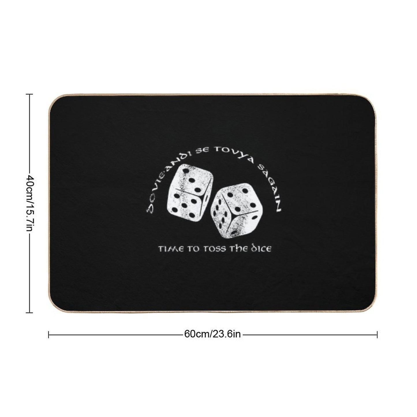 Time To Toss The Dice - Wheel of Time  Long-Lasting Bath Mat