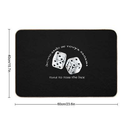 Time To Toss The Dice - Wheel of Time  Long-Lasting Bath Mat