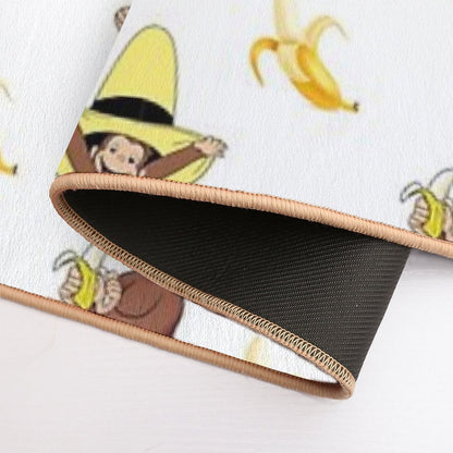 George The Curious Monkey Cartoon for Kids Pack  Fade-Resistant Bath Mat