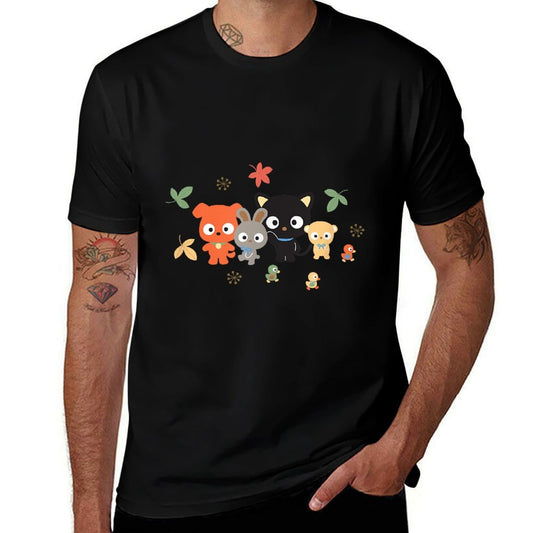 SANRIO Chococat Fall Friends  Trendy Pattern T-Shirt