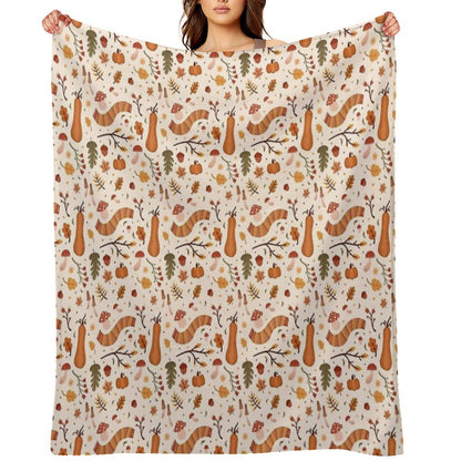 Warm Autumn Velvety-soft Throw Blanket