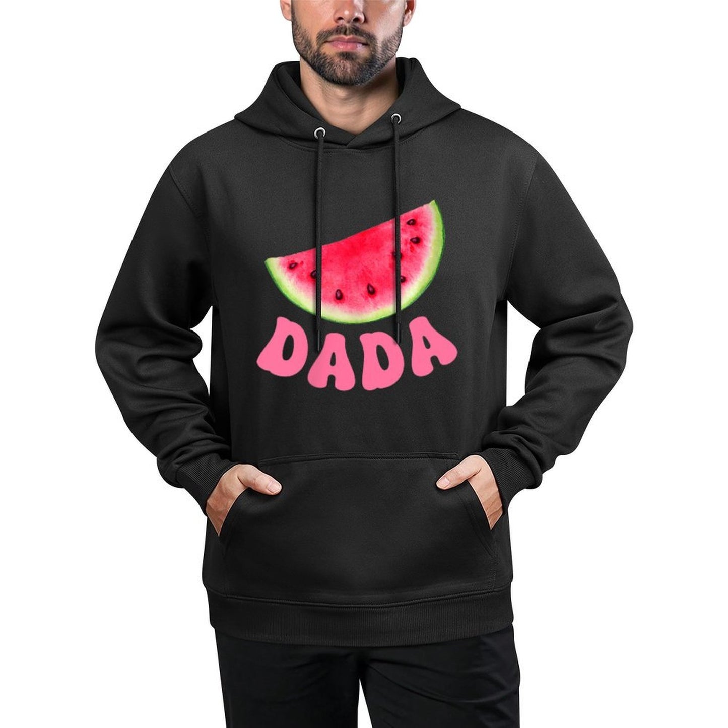 One in A Melon Dada 1st Birthday Party Family Matching Versatile Streetwear Hoodie