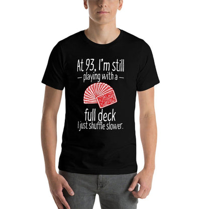 Funny 93rd Birthday Gift 93 Year Old Cards  Trendy Pattern T-Shirt