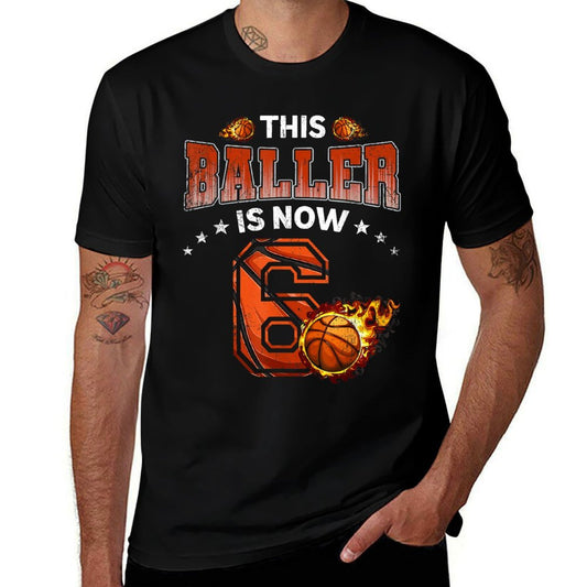 6th Birthday Boys Basketball Player Gifts 6 Years Old Kids  Durable T-Shirt
