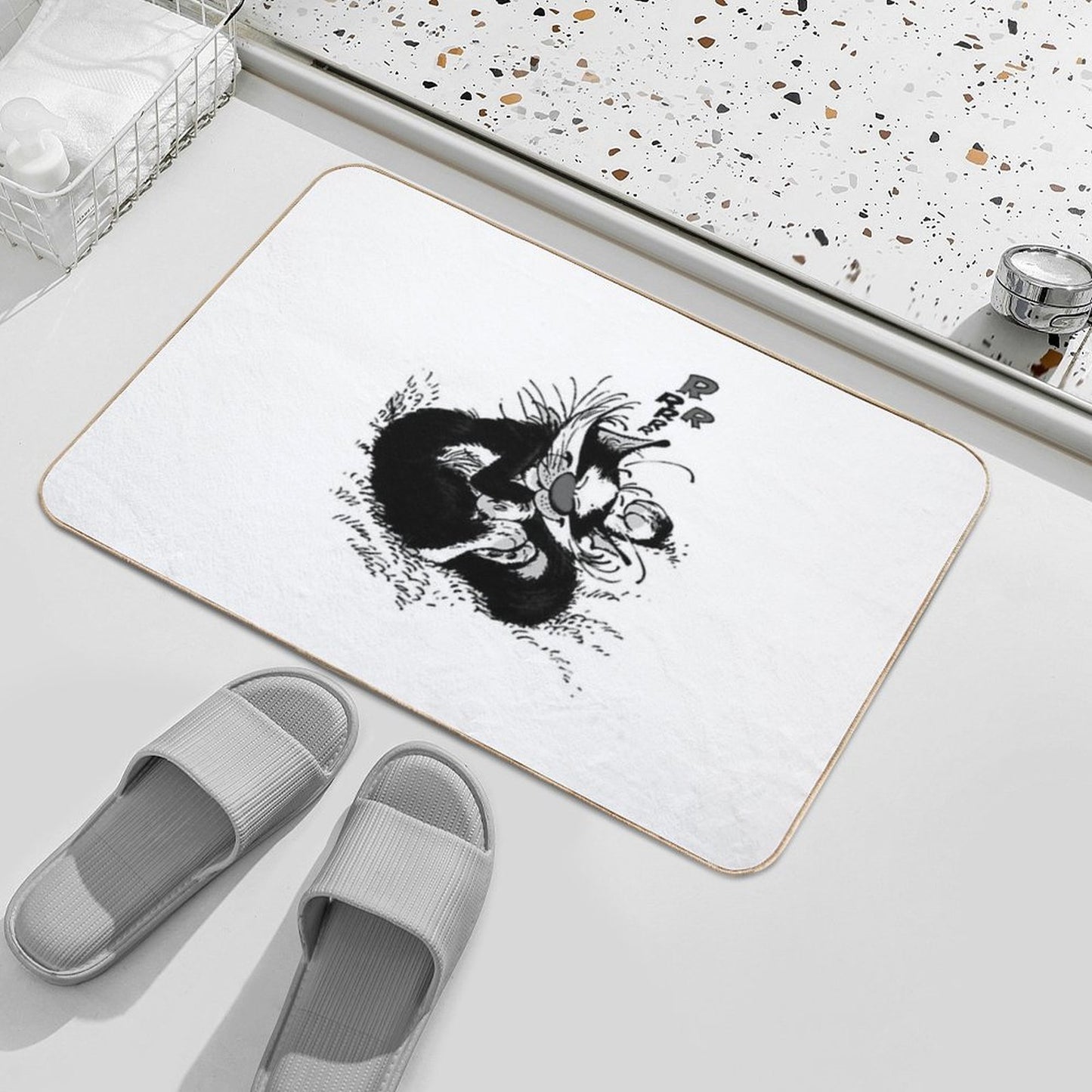 Women Men Spirou Marsu More Then Awesome  Slip-Resistant Bath Mat