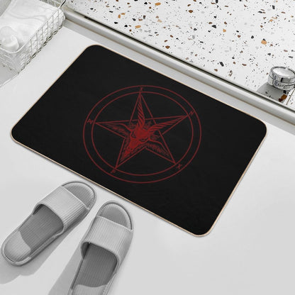 Baphomet Goat  Long-Lasting Bath Mat