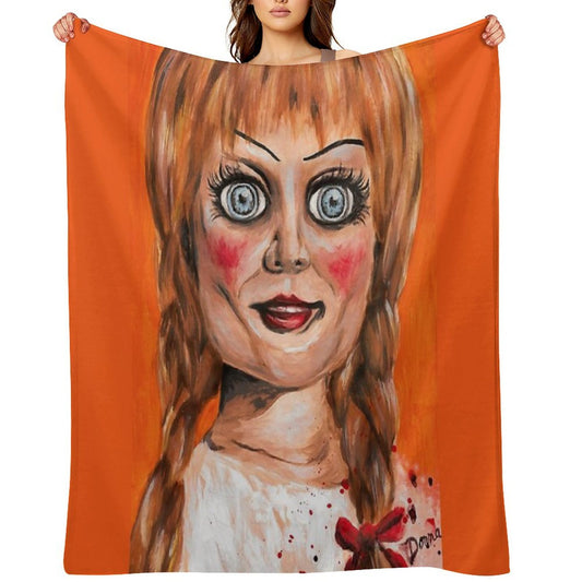 Annabelle Horror Doll Eco-conscious Throw Blanket