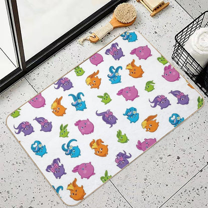 Sunny Bunnies Pattern NEW  Stain-Proof Bath Mat