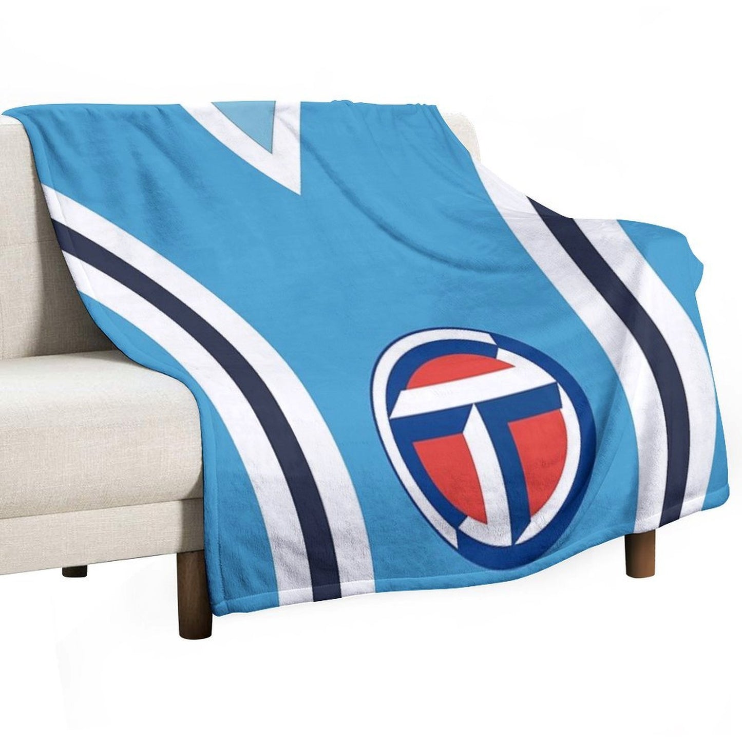 Coventry City Classic Blue Double Striped Kit 1975 - 1981 Anti-pilling Throw Blanket