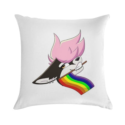 Gay Pride Furry Soft Fade-Resistant Throw Pillow