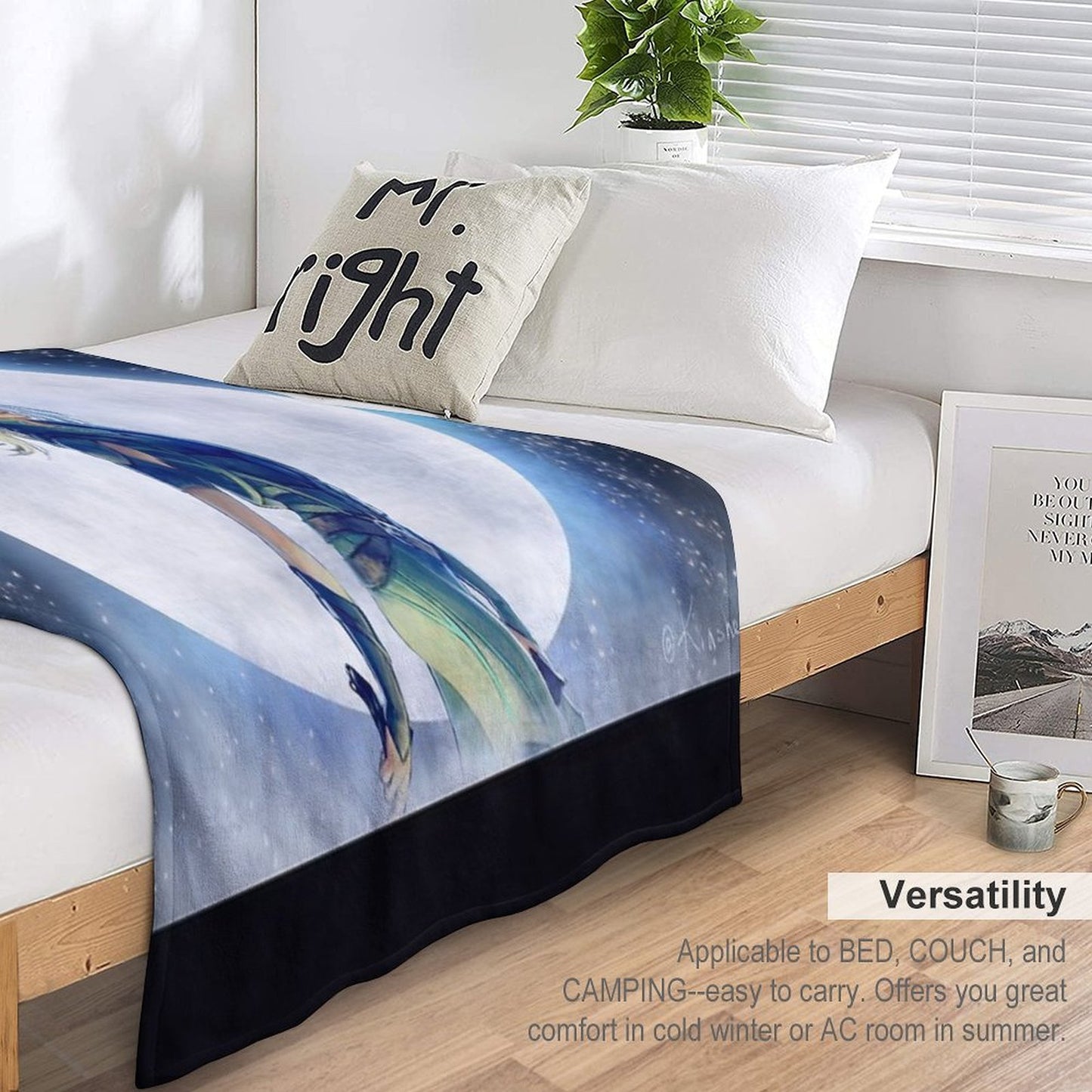 Rayla And Moon Compact Throw Blanket