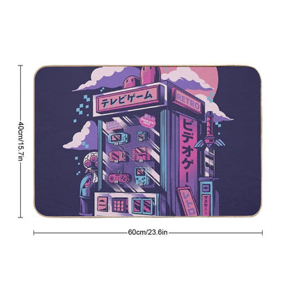 Retro Gaming Machine  Easy To Clean Bath Mat