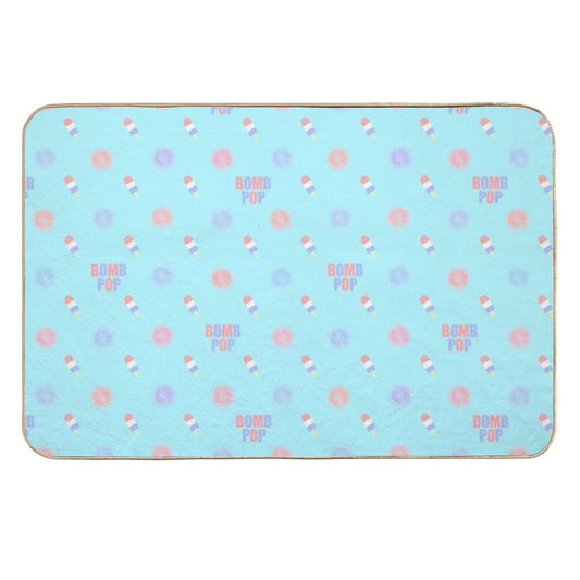 Bomb Pop!  Easy To Clean Bath Mat
